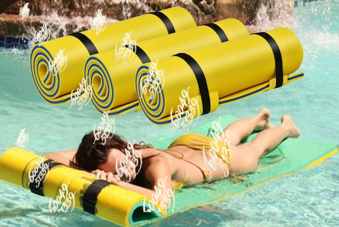Us Aquatic Sports - XPEウォーターフローティングマット、アウトドアスポーツエンターテイメントフローティングカーペット、水上アクティビティ用ウォーターフローティングベッドに適用