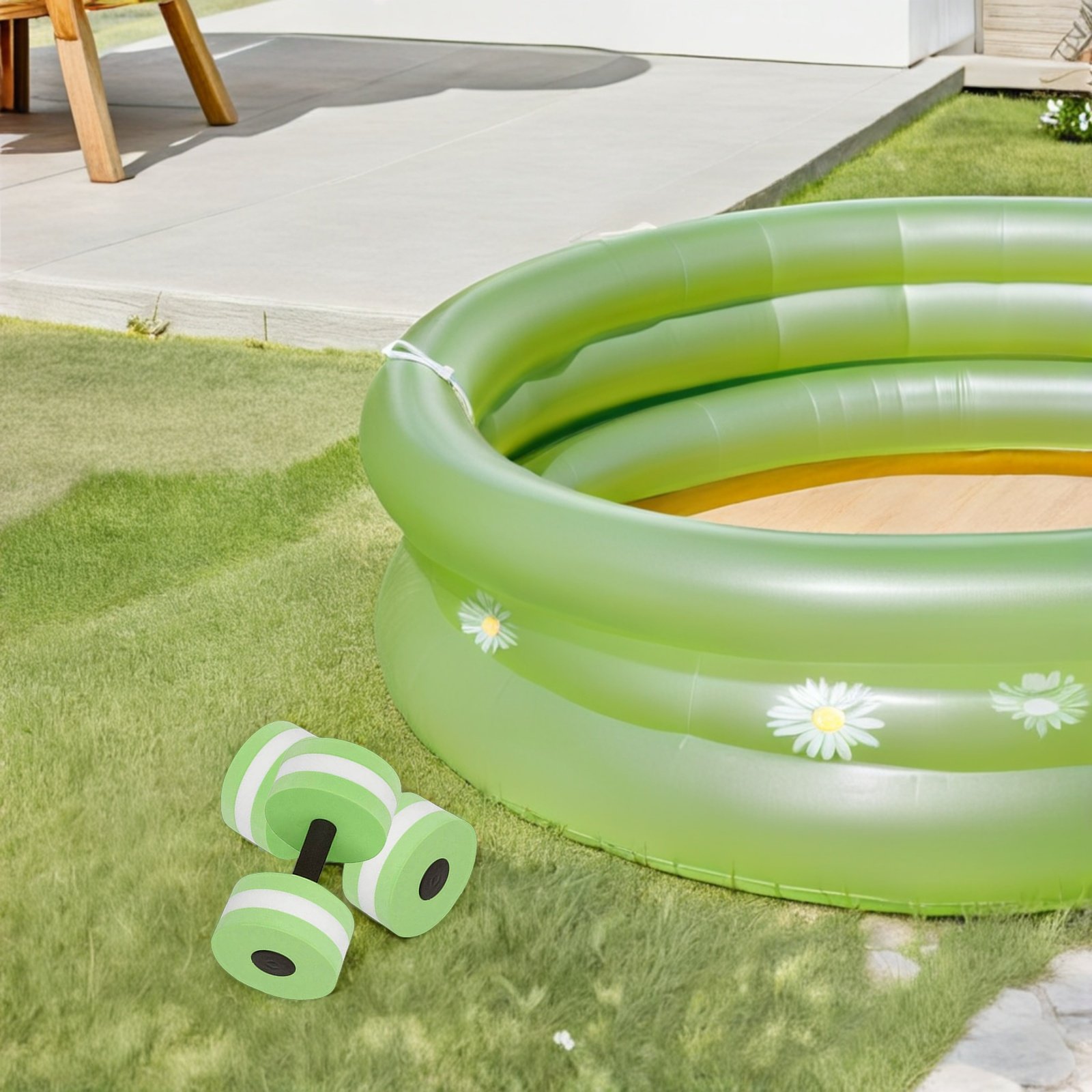 2個入りEVAフォーム製水中ダンベル、プールでの抵抗運動、ウ - Aquatic Aerobics のレビューと価格