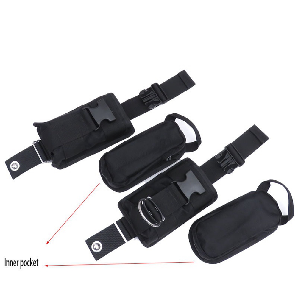 スキューバダイビングウェイトベルトポケット、スペアブラック、 - Dive Weight Belt のレビューと価格