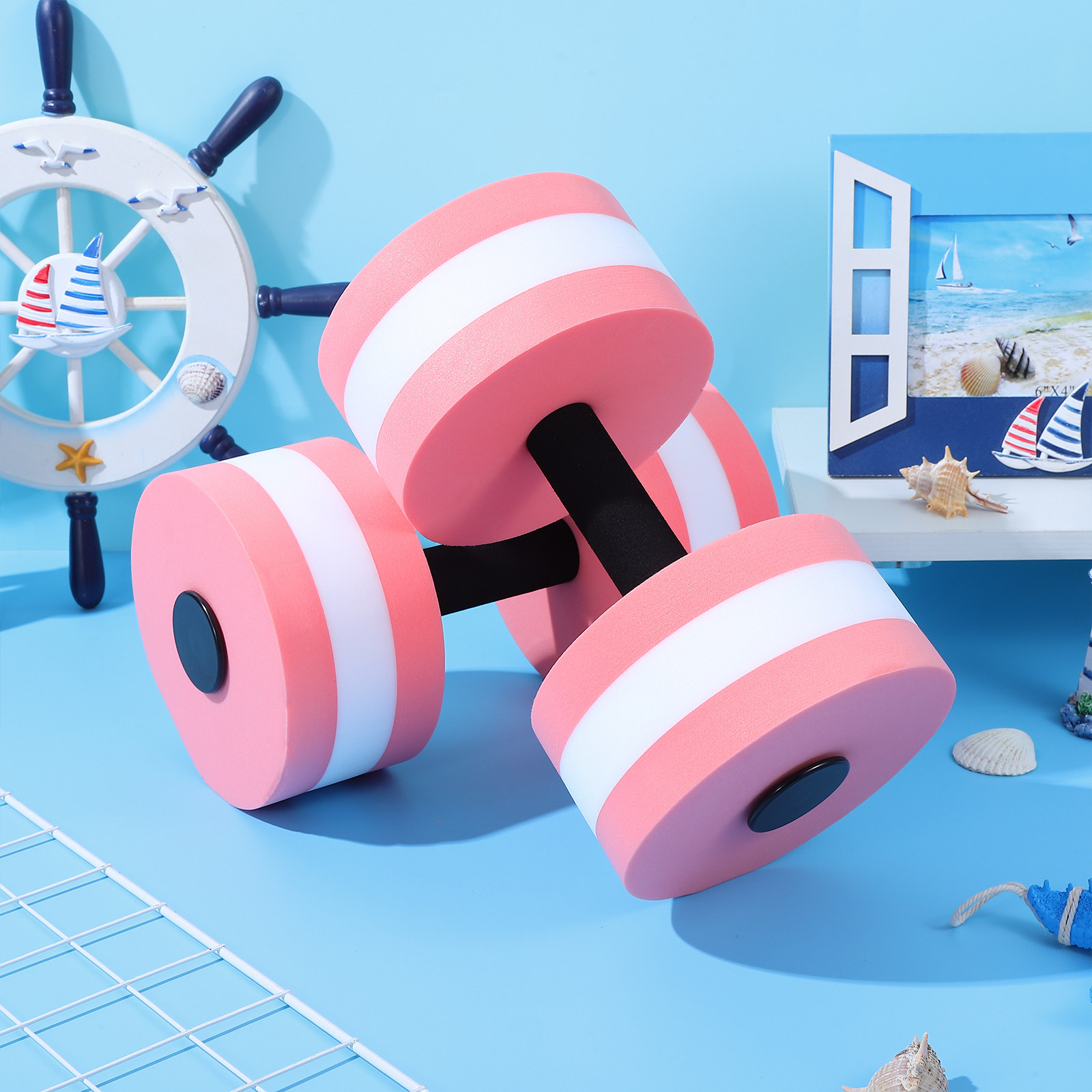 2個入り 水中ダンベル EVAフォームバーベル プールエクサ - Aquatic Aerobics のレビューと価格